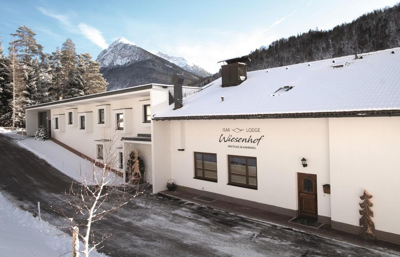 Hotel Garni Isarlodge Wiesenhof Scharnitz Esterno foto
